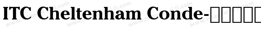 ITC Cheltenham Conde字体转换